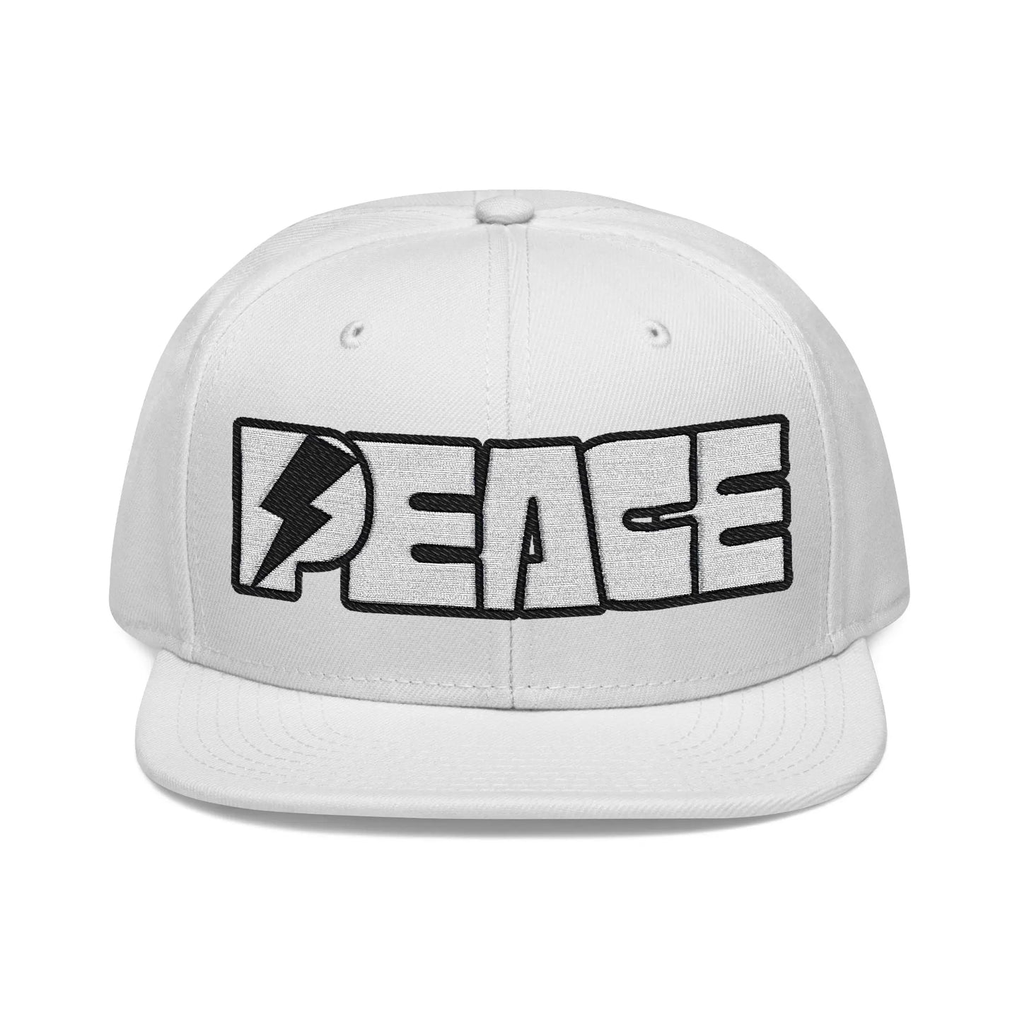 Peace Embroidered Snapback Cap - Léon Pierre
