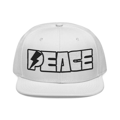 Peace Embroidered Snapback Cap - Léon Pierre