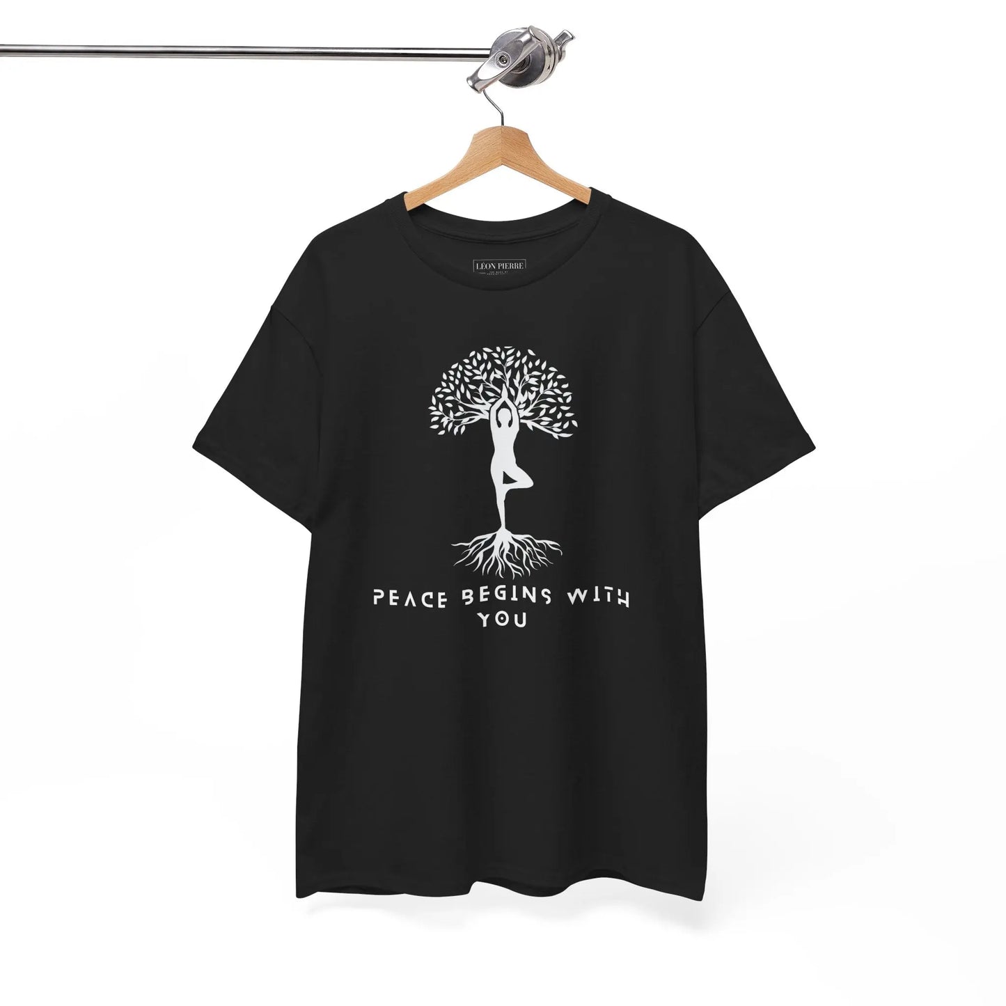 Peace Begins With You Unisex Heavy Cotton Tee - Léon Pierre