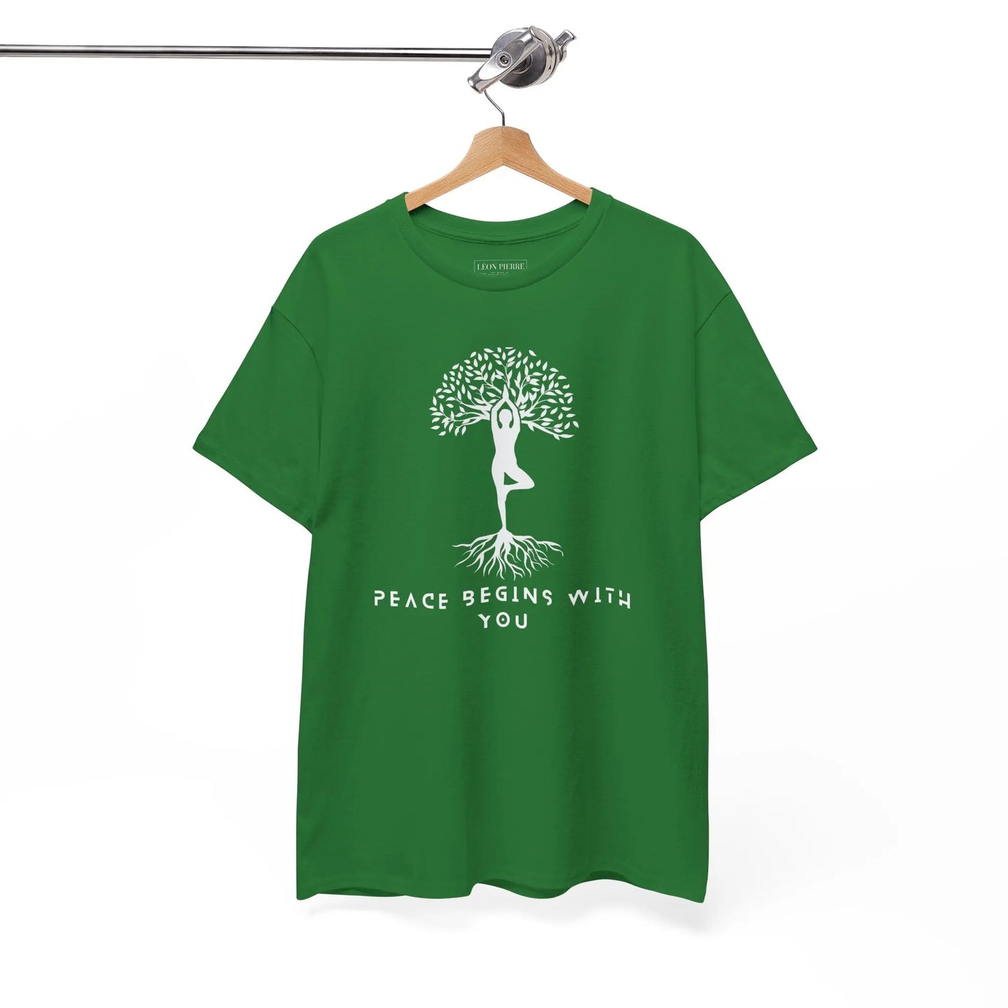 Peace Begins With You Unisex Heavy Cotton Tee - Léon Pierre