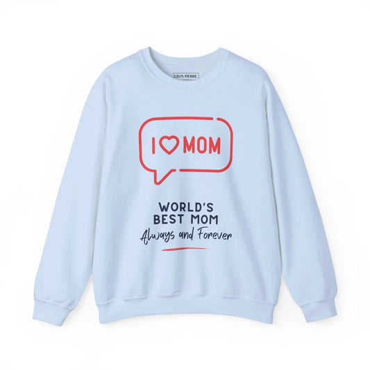 I Love Mom Crewneck Sweatshirt - Léon Pierre
