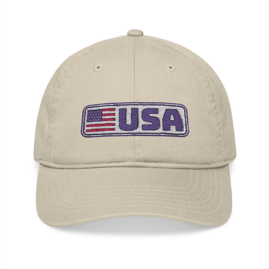 USA Embroidered Organic Baseball Cap - Léon Pierre