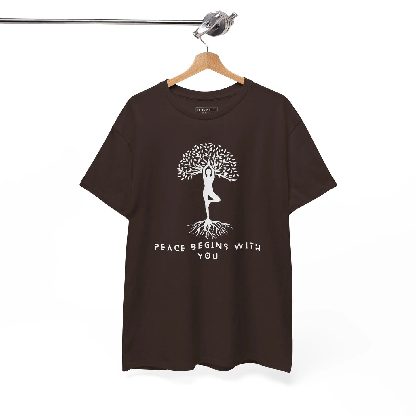 Peace Begins With You Unisex Heavy Cotton Tee - Léon Pierre