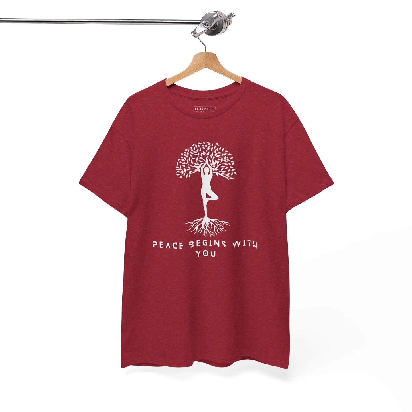 Peace Begins With You Unisex Heavy Cotton Tee - Léon Pierre