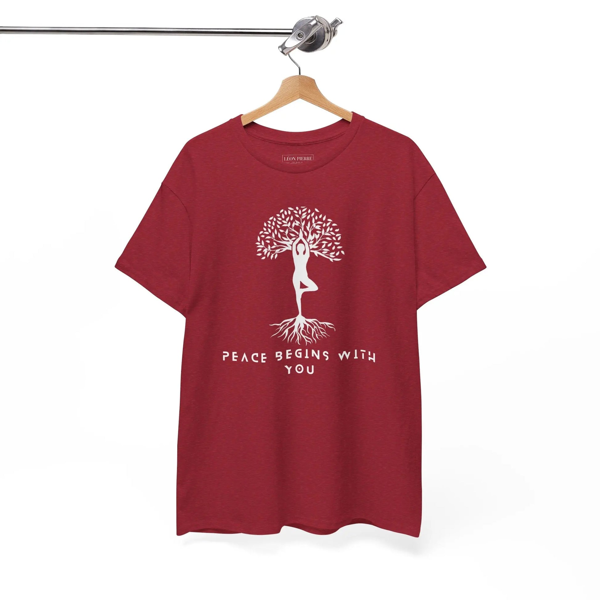 Peace Begins With You Unisex Heavy Cotton Tee - Léon Pierre